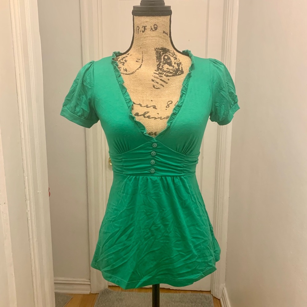 Soft Green Tee Top